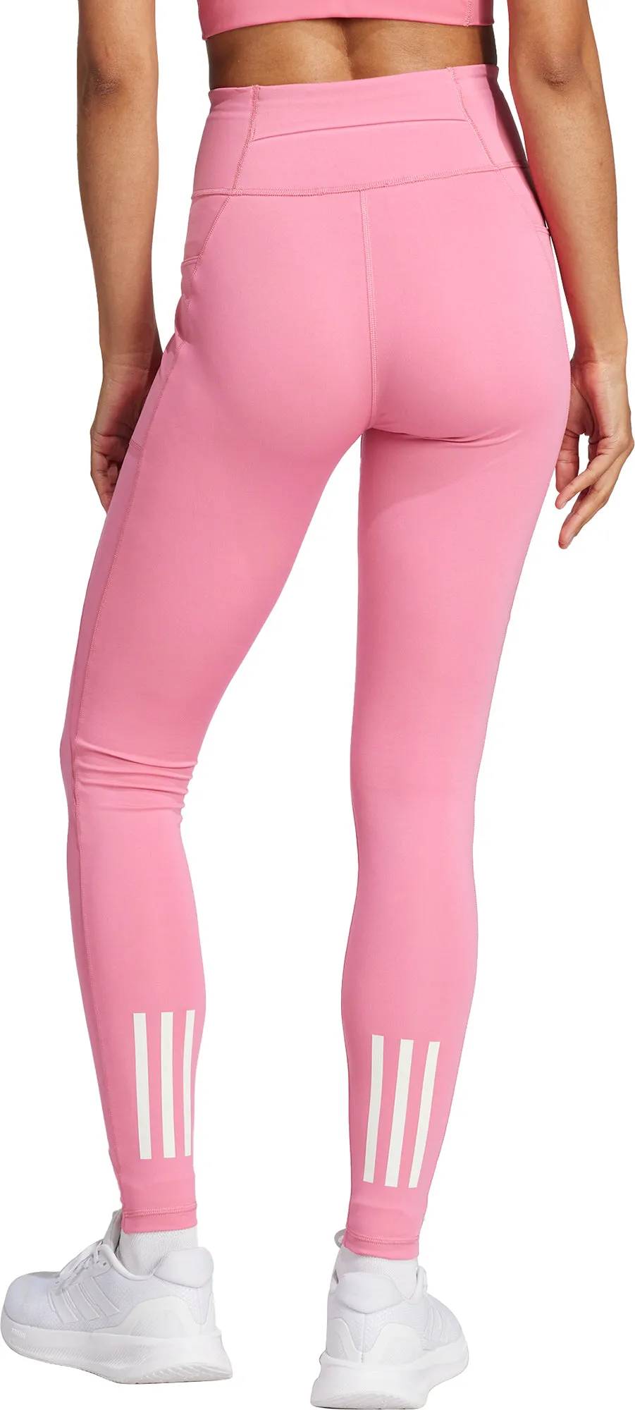 adidas Own The Run Womens Long Running Tights - Pink