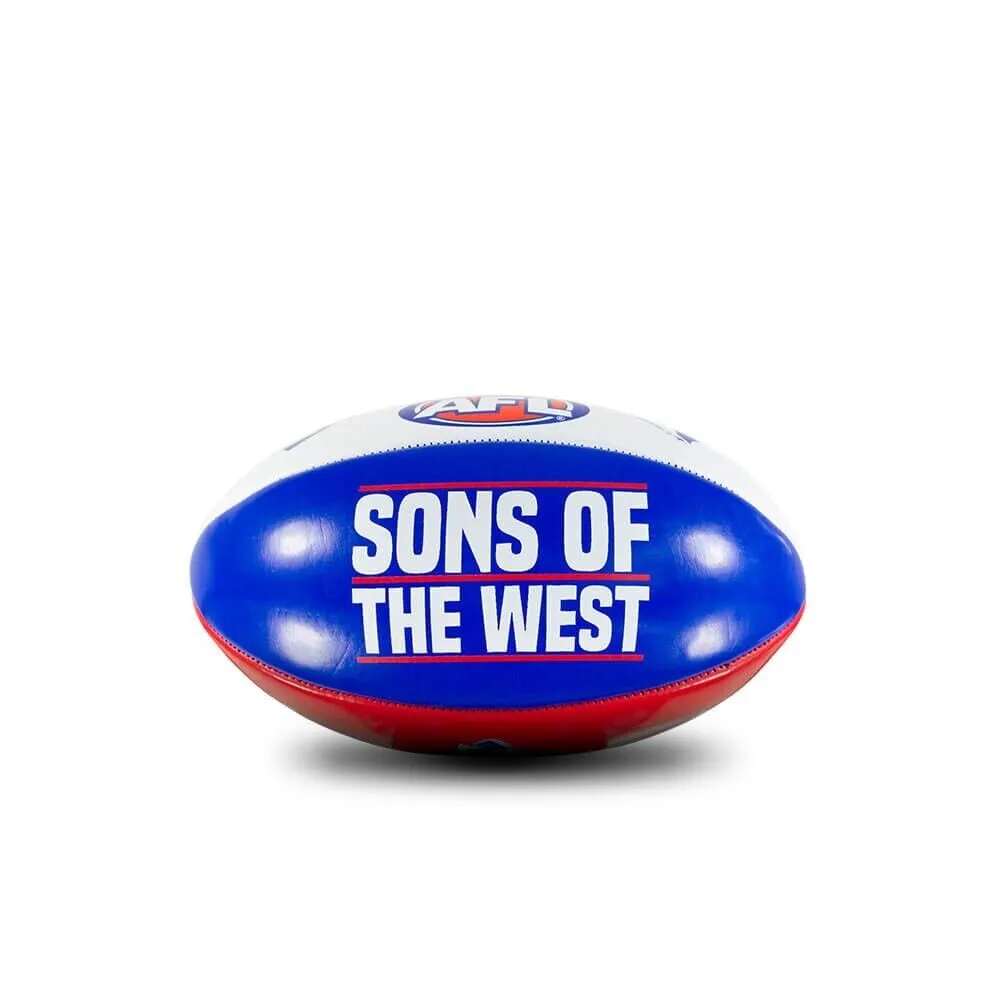 AFL PVC Mascot Football - Western Bulldogs - 20cm Ball