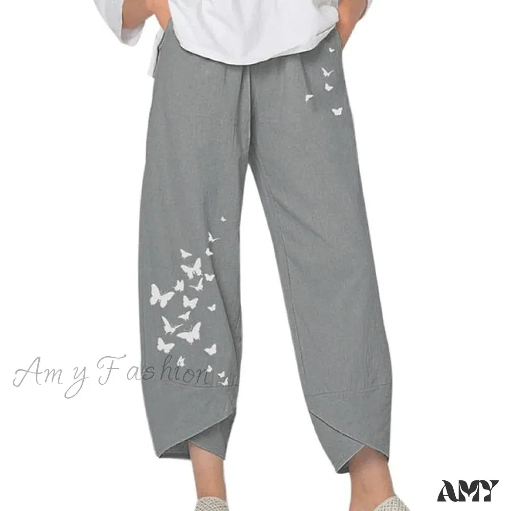 Amy Fashion - Casual Harem Wide Leg Pants