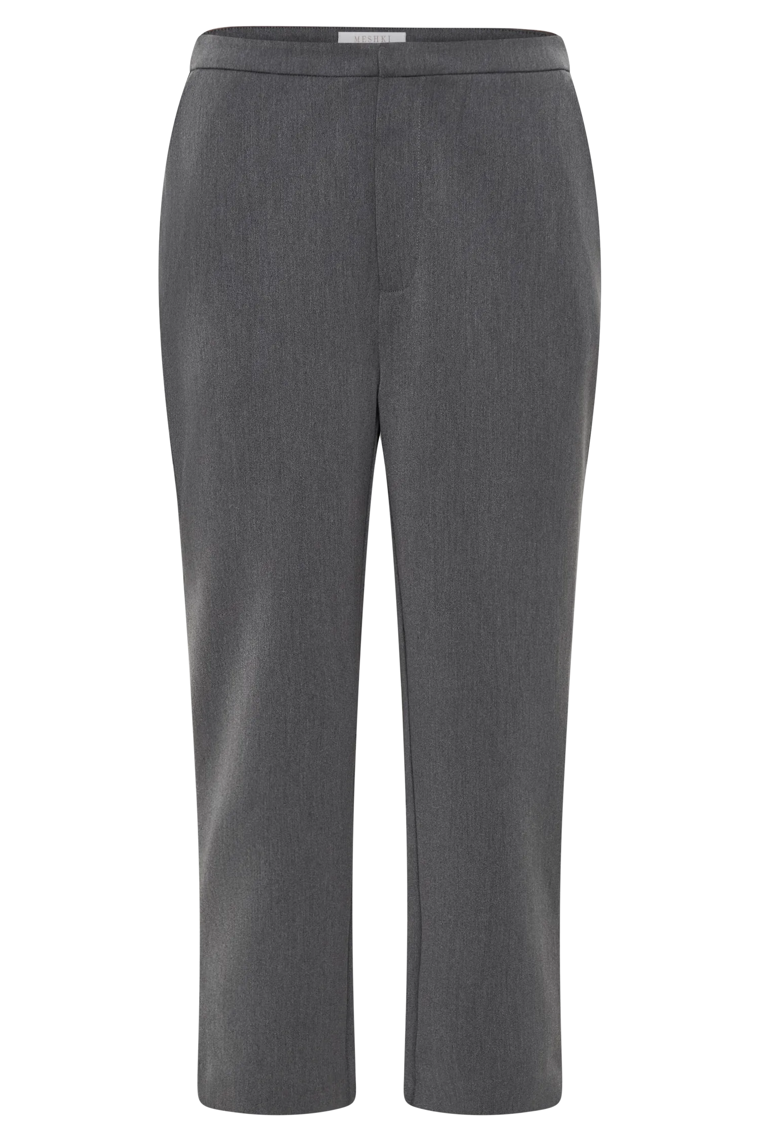 Anne Fitted Capri Pants - Charcoal Marle