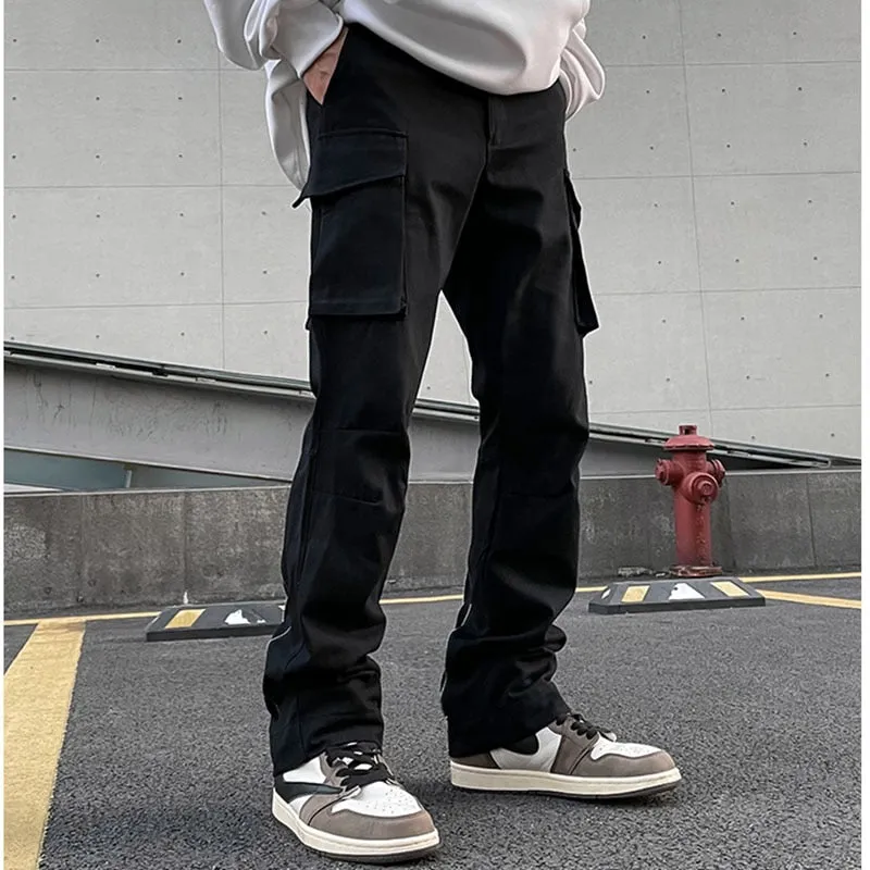 Back Zipper Pockets Retro Pants