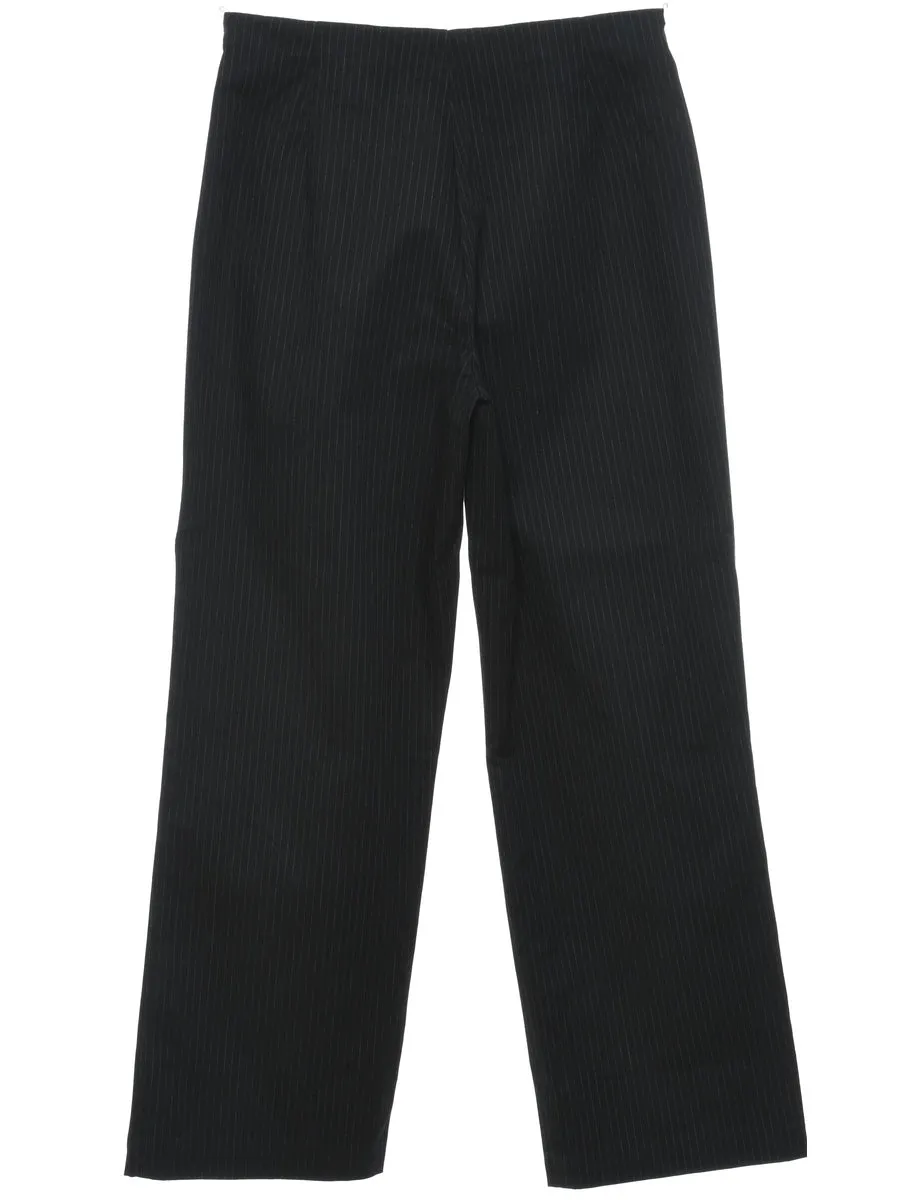 Black & White Classic Pinstriped Trousers - W26 L27