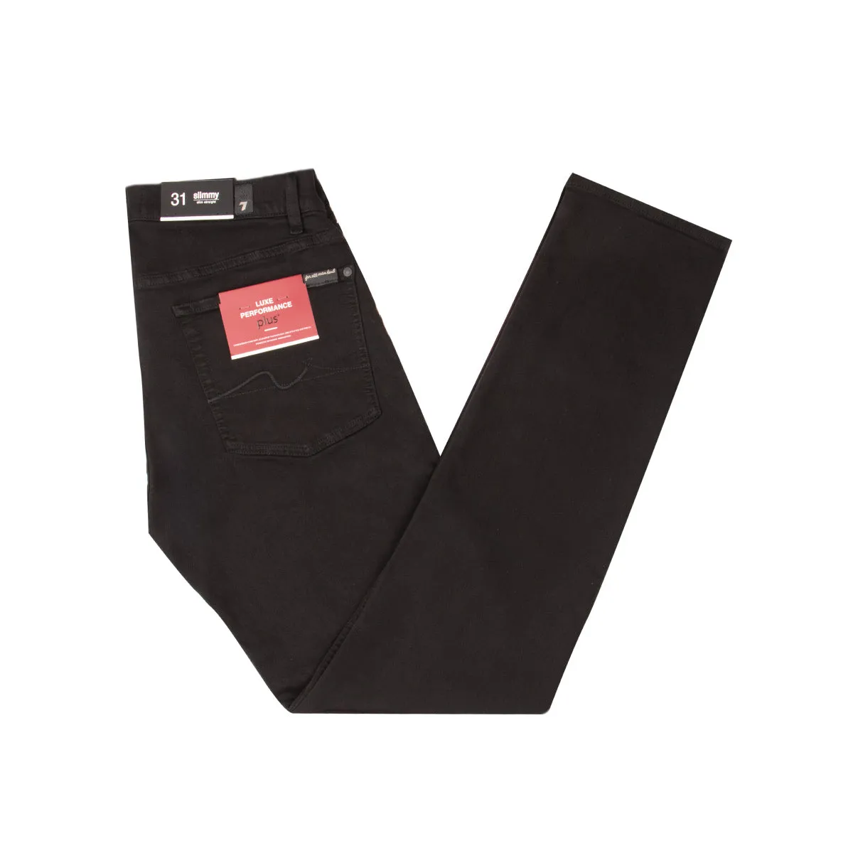 Black Slimmy Slim Straight Jeans