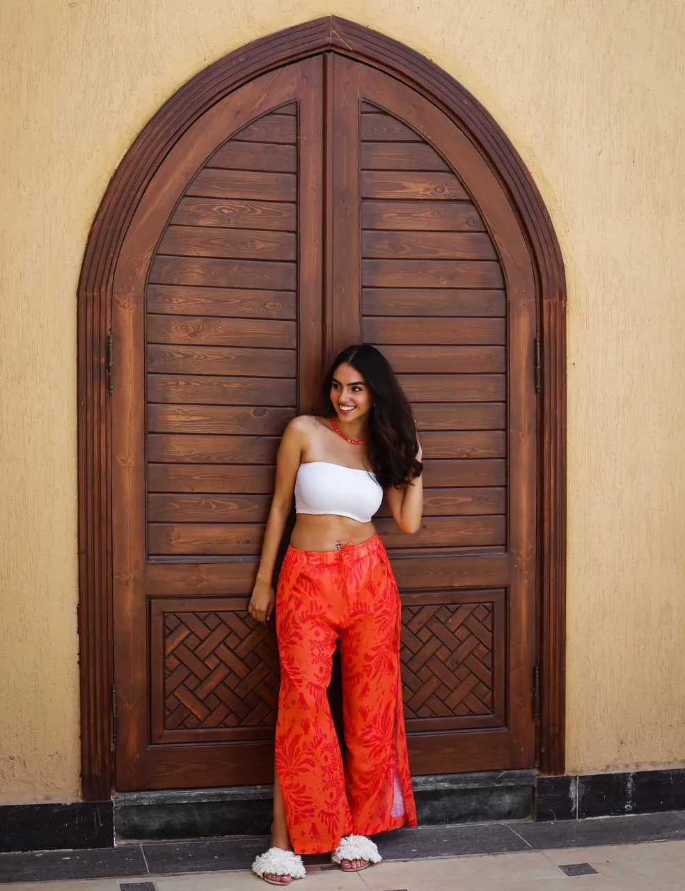 Breezy Pants In Fiery Orange