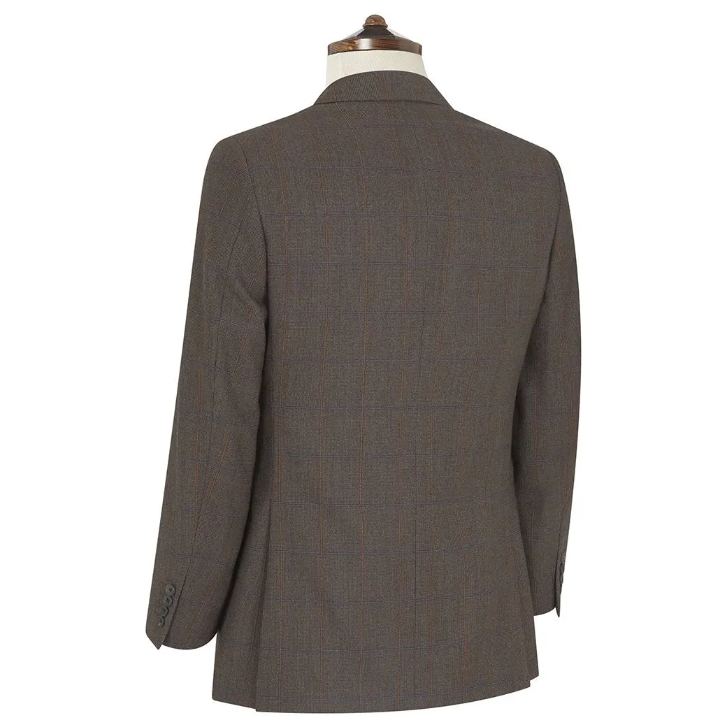 Cambridge Brown and Blue Birdseye Check Suit