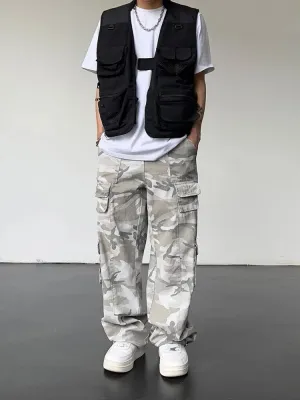 Camouflage Straight Loose Pants