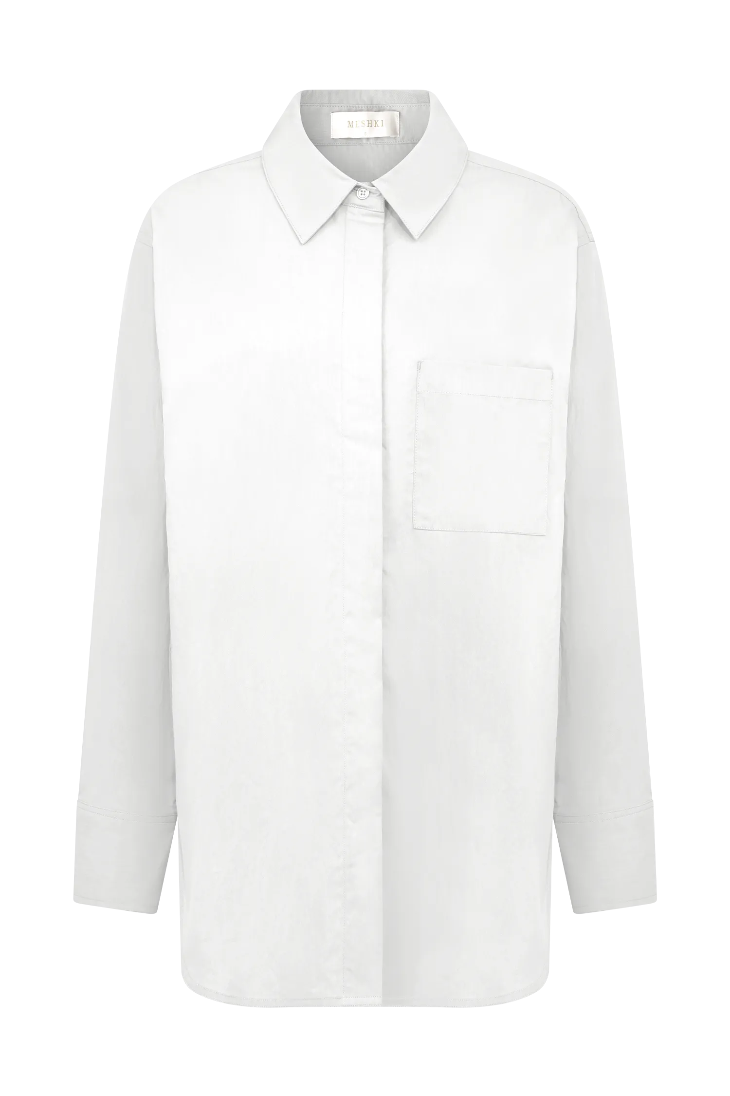 Campbell Cotton Oversized Shirt - White