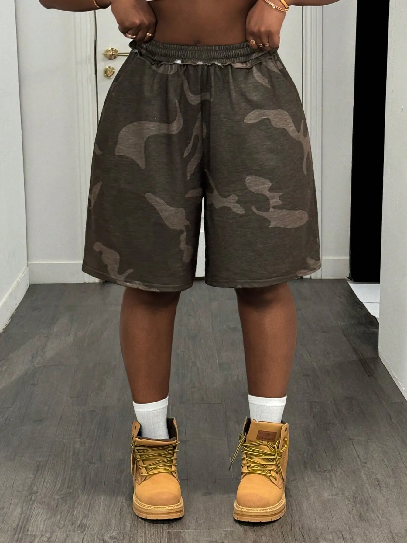 Casual Fashionable Versatile Camouflage Shorts