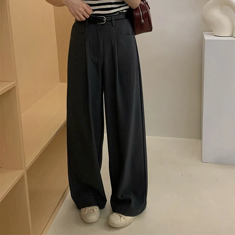 Casual Pants Idle Style Draped Pants