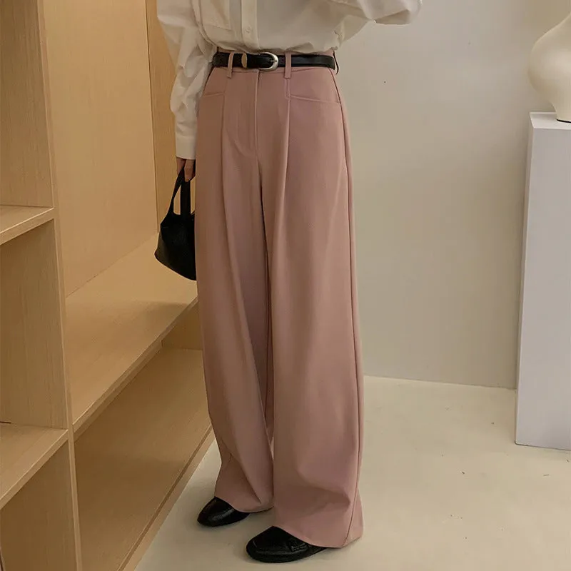 Casual Pants Idle Style Draped Pants