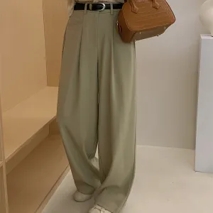 Casual Pants Idle Style Draped Pants