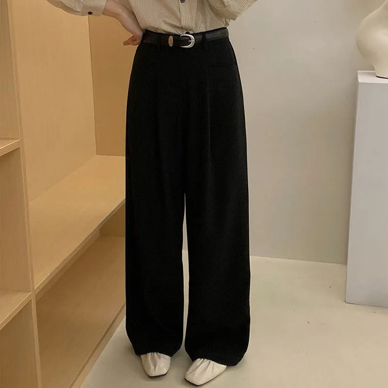 Casual Pants Idle Style Draped Pants