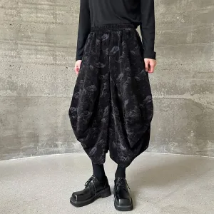 Casual Velvet Bud Harem Pants