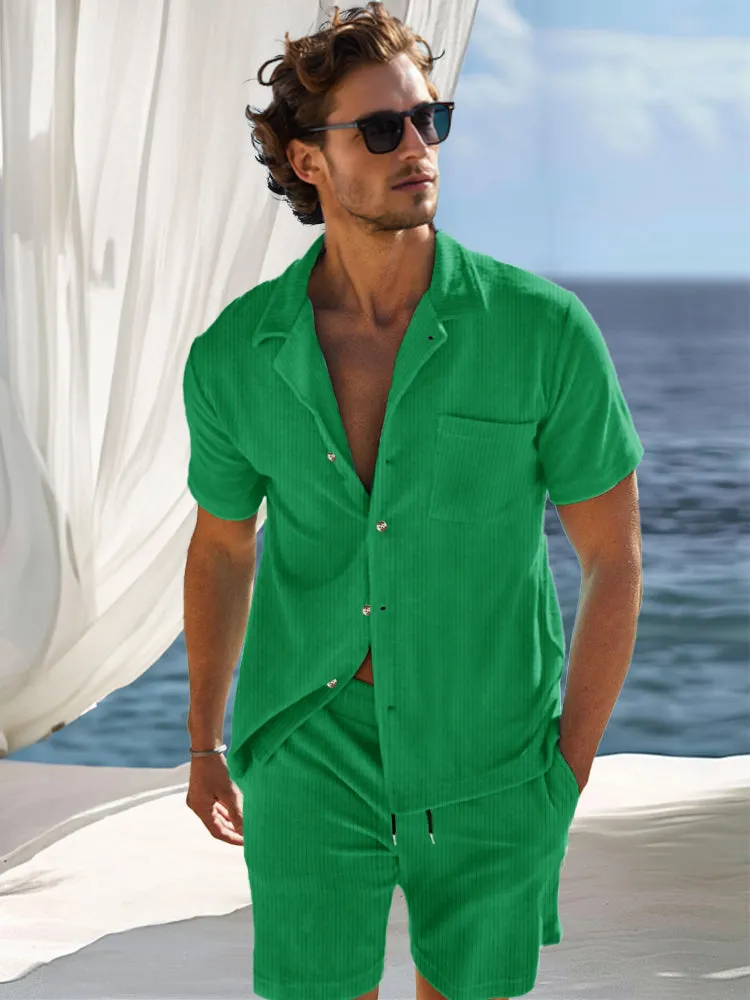 Casual Versatile Vacation Shirt Set