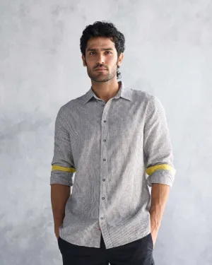 Classic Shirt - Charcoal Stripe