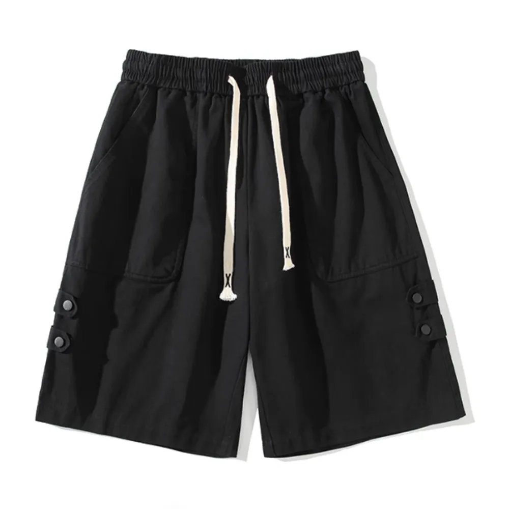 Classic Versatile Solid Color Cargo Shorts