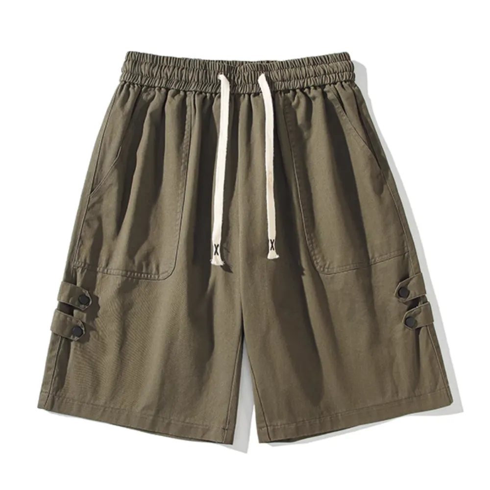 Classic Versatile Solid Color Cargo Shorts