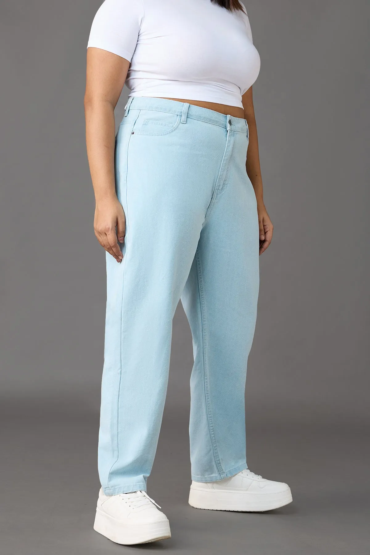 Cloud Nine Comfort High Waist Mom Jeans Curve