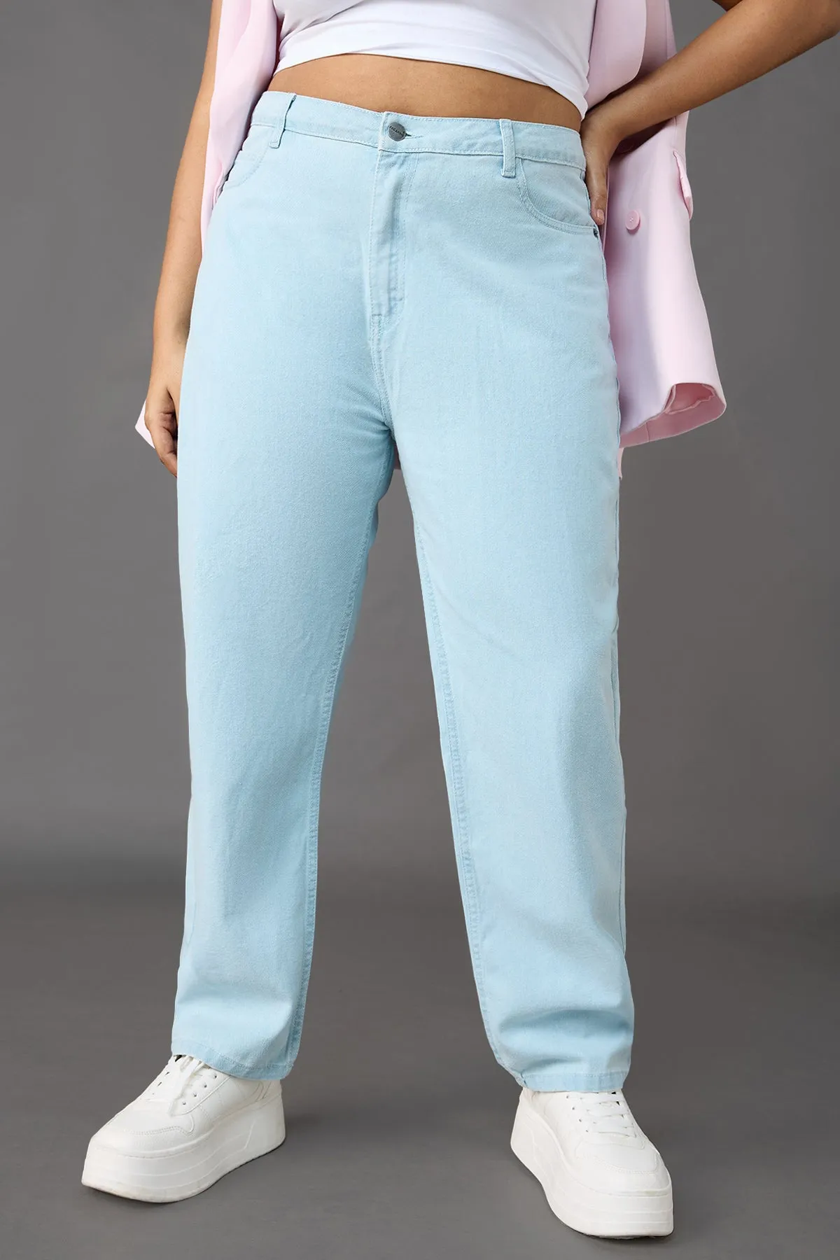 Cloud Nine Comfort High Waist Mom Jeans Curve