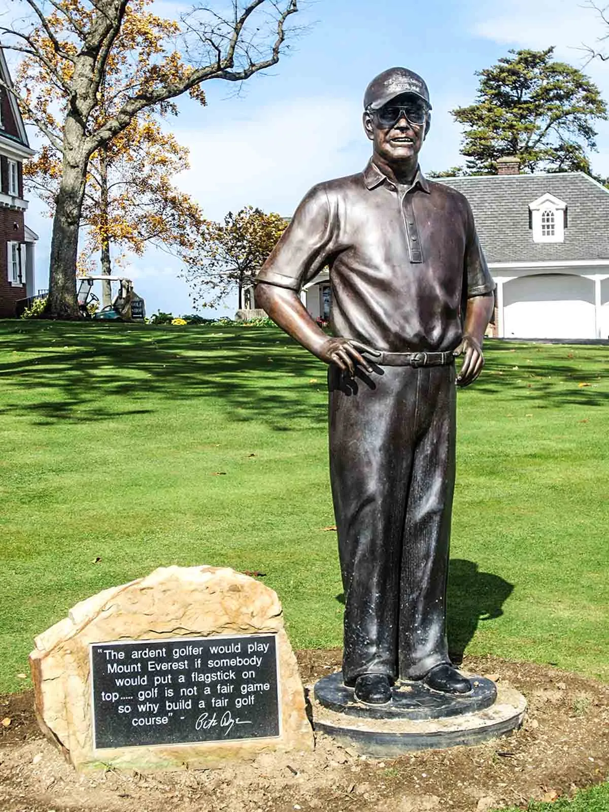 Custom Bronze Statue of Pete Dye