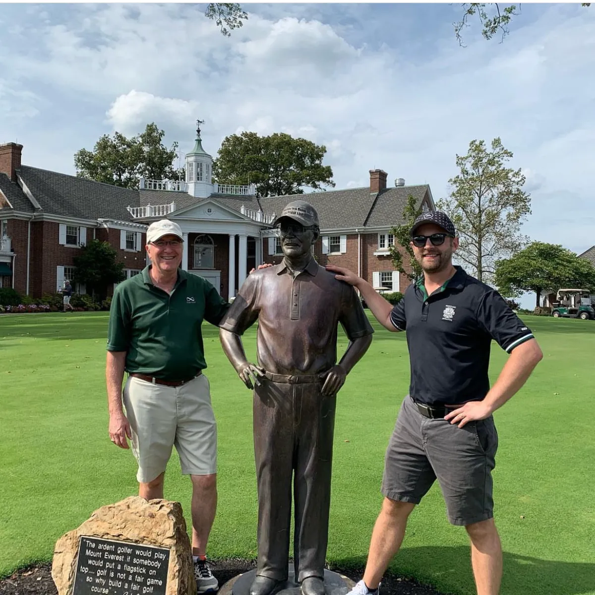 Custom Bronze Statue of Pete Dye