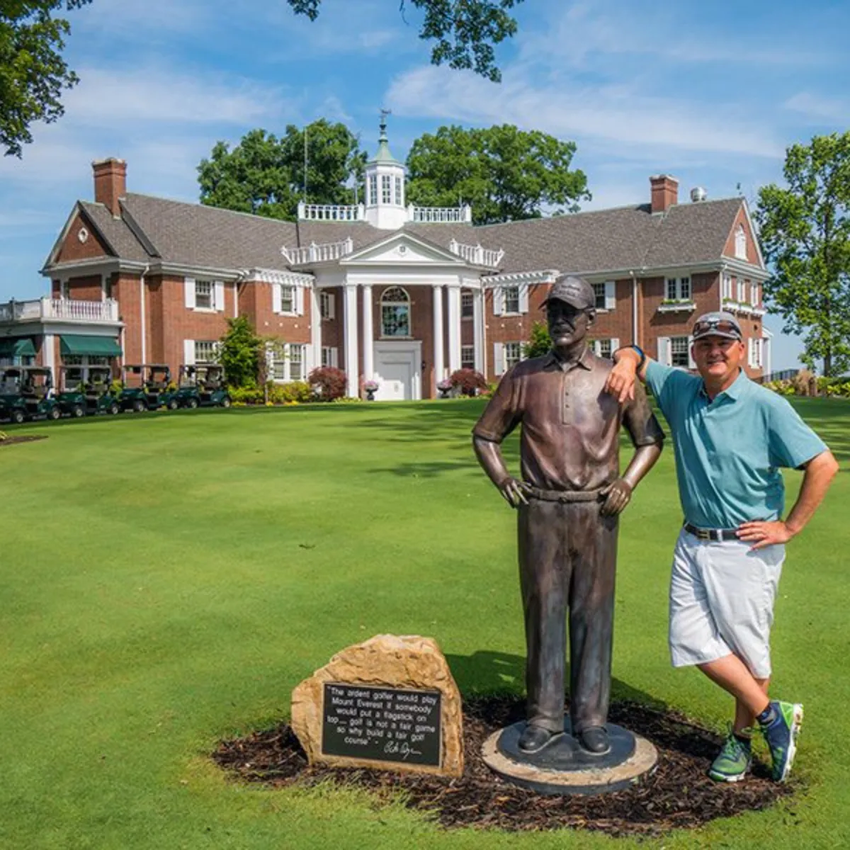 Custom Bronze Statue of Pete Dye