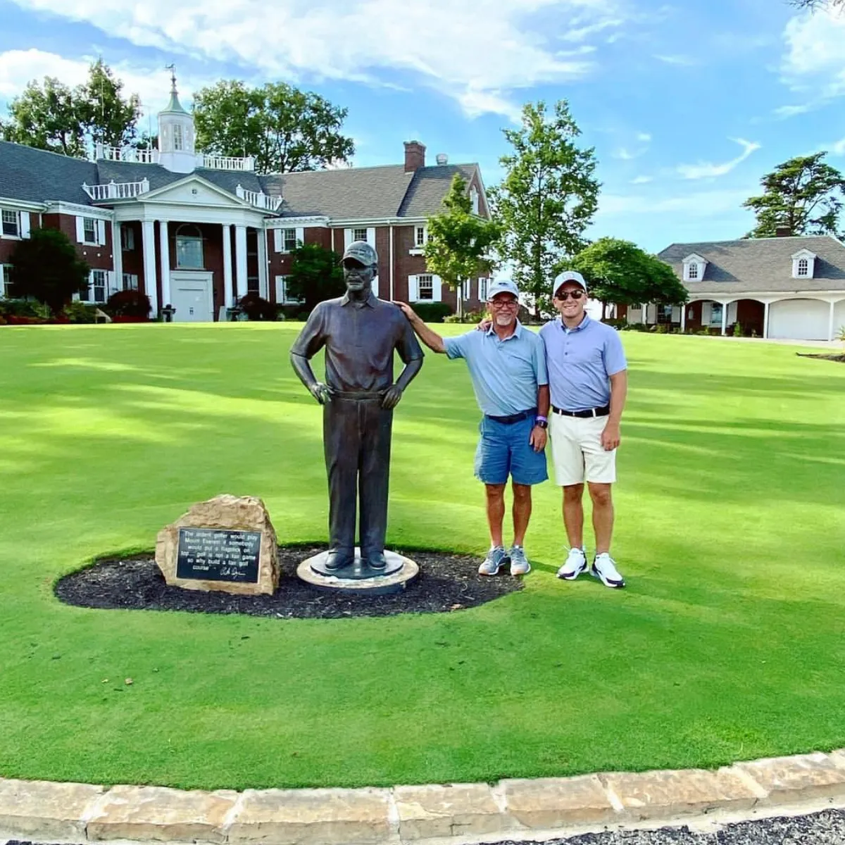 Custom Bronze Statue of Pete Dye