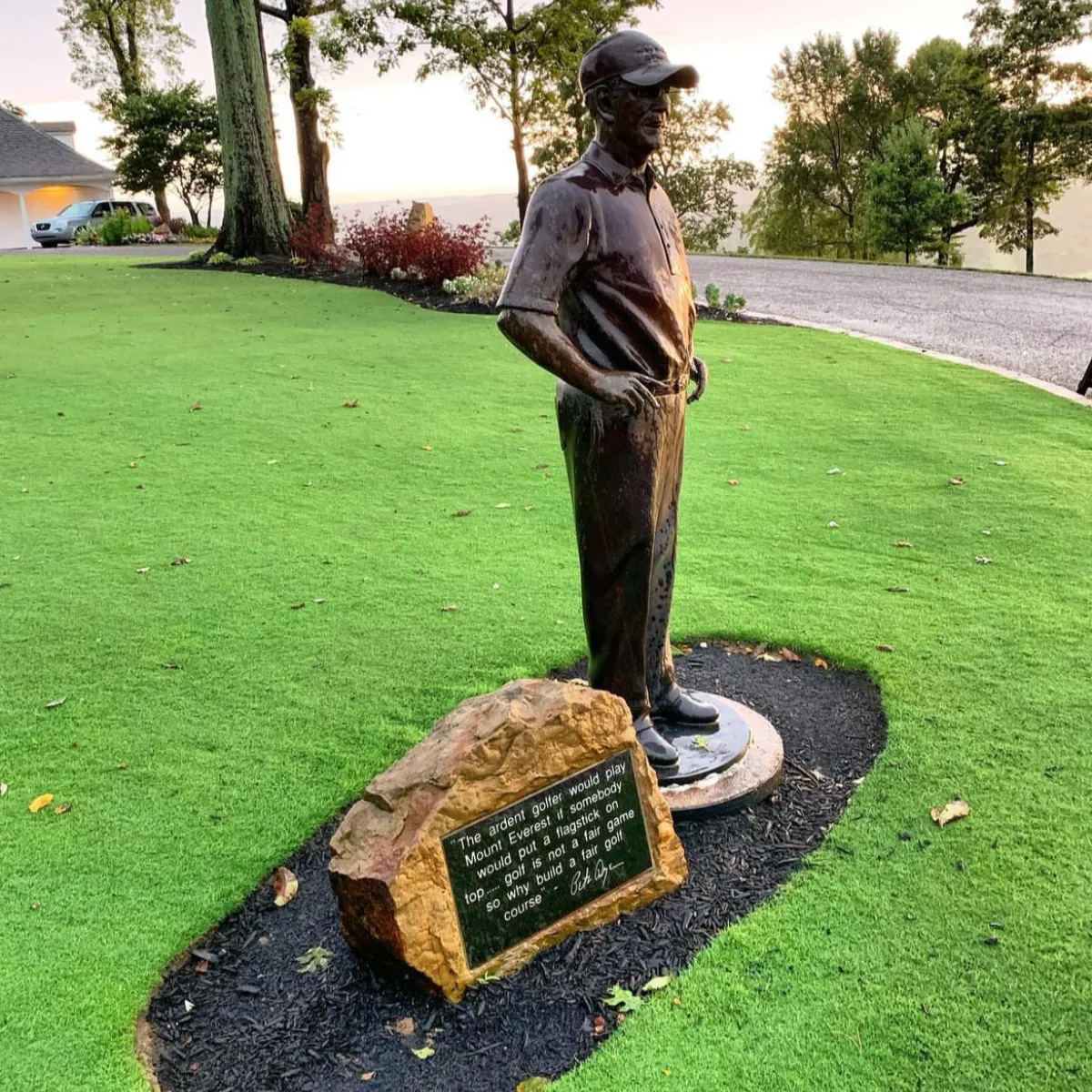 Custom Bronze Statue of Pete Dye