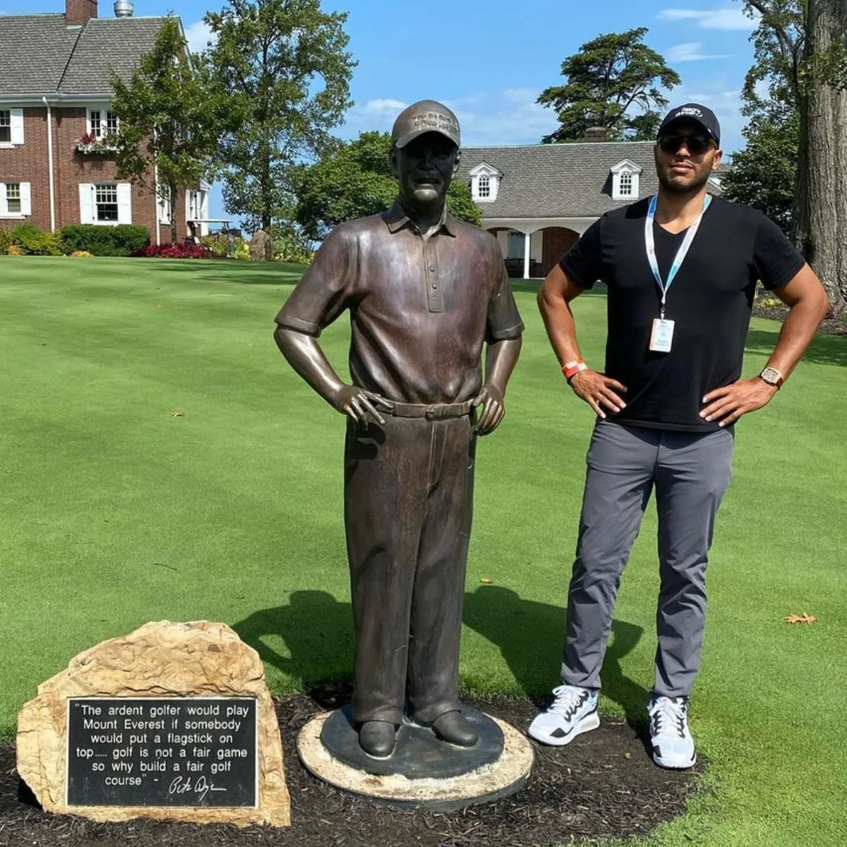 Custom Bronze Statue of Pete Dye