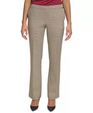 DKNY Petite High-Rise Slim-Leg Pants