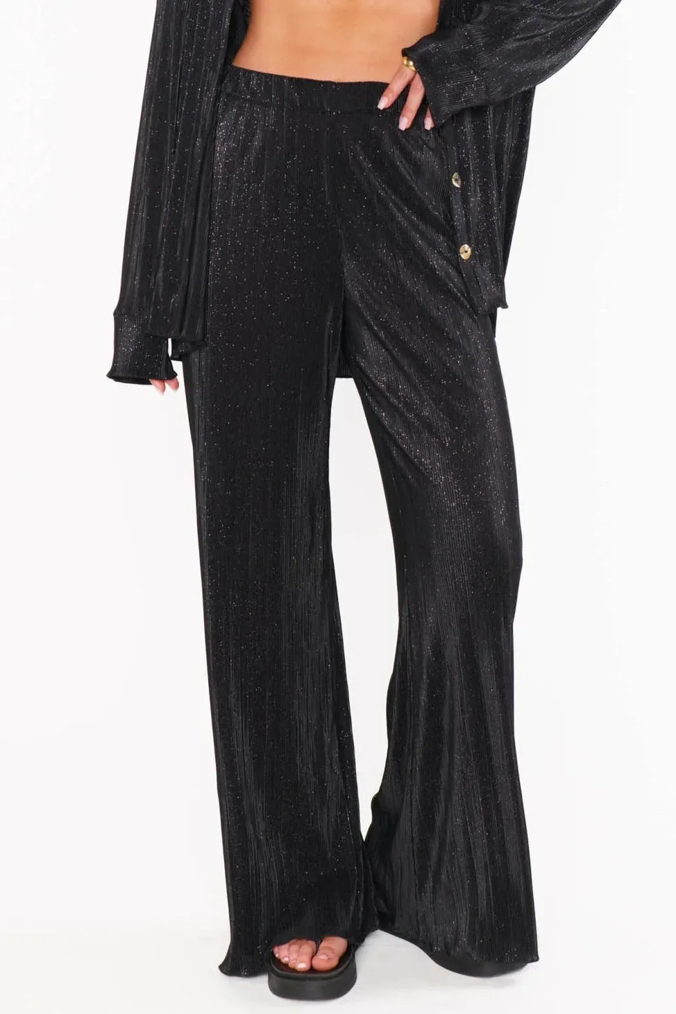 Everywhere Pants - Black Pleat