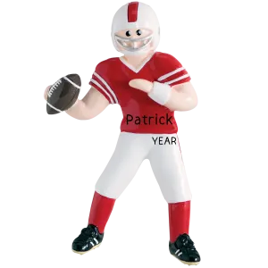 Football Boy Christmas Ornament