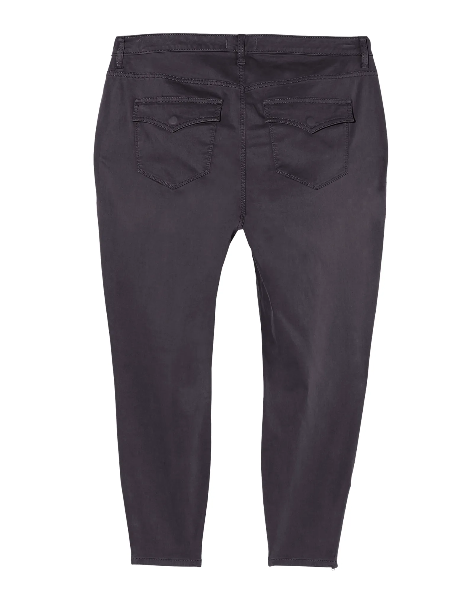 Geneva Twill Ankle Pant with Zip Details | Navy