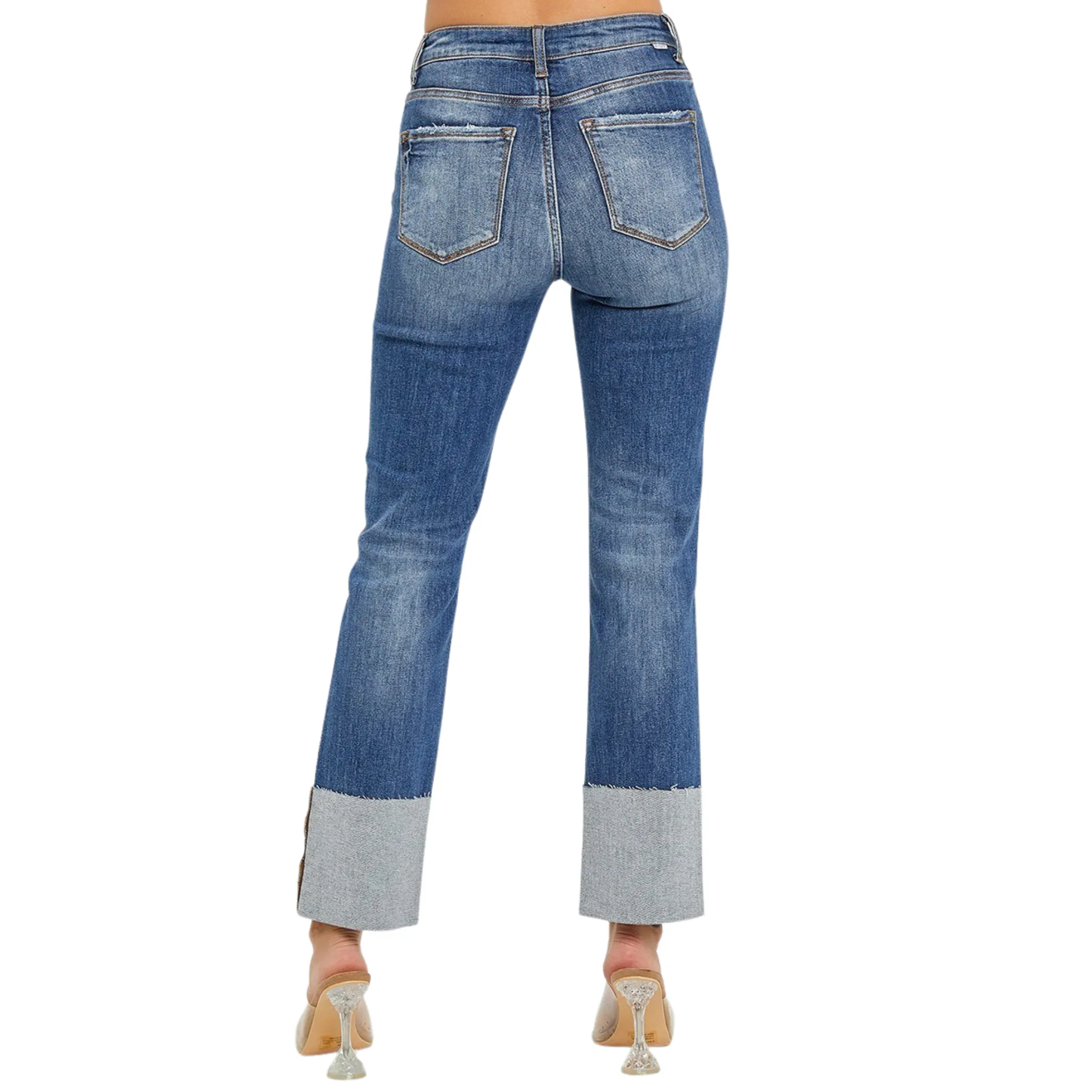 High Rise Straight Jeans