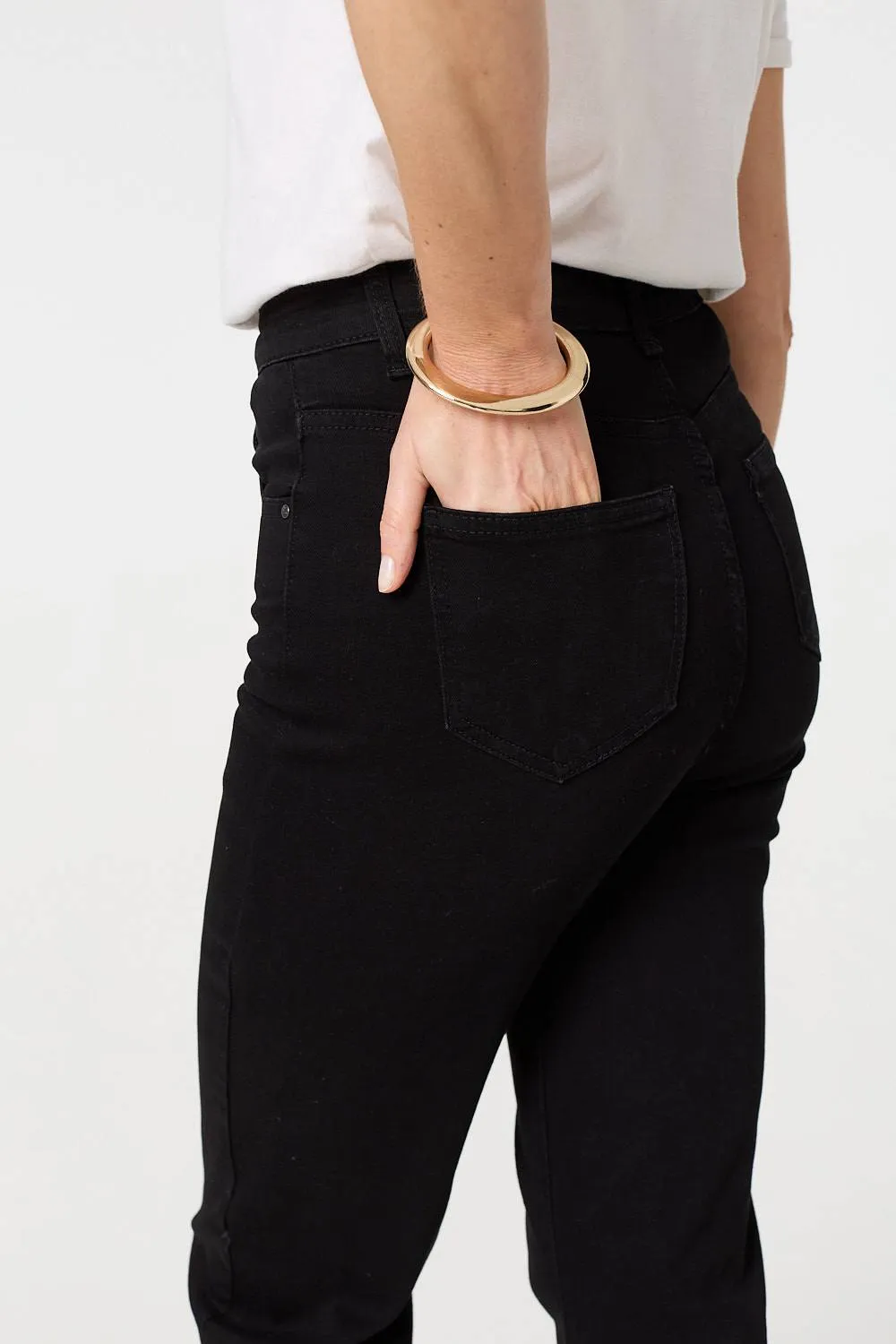 High Waist Bootcut Straight Jeans