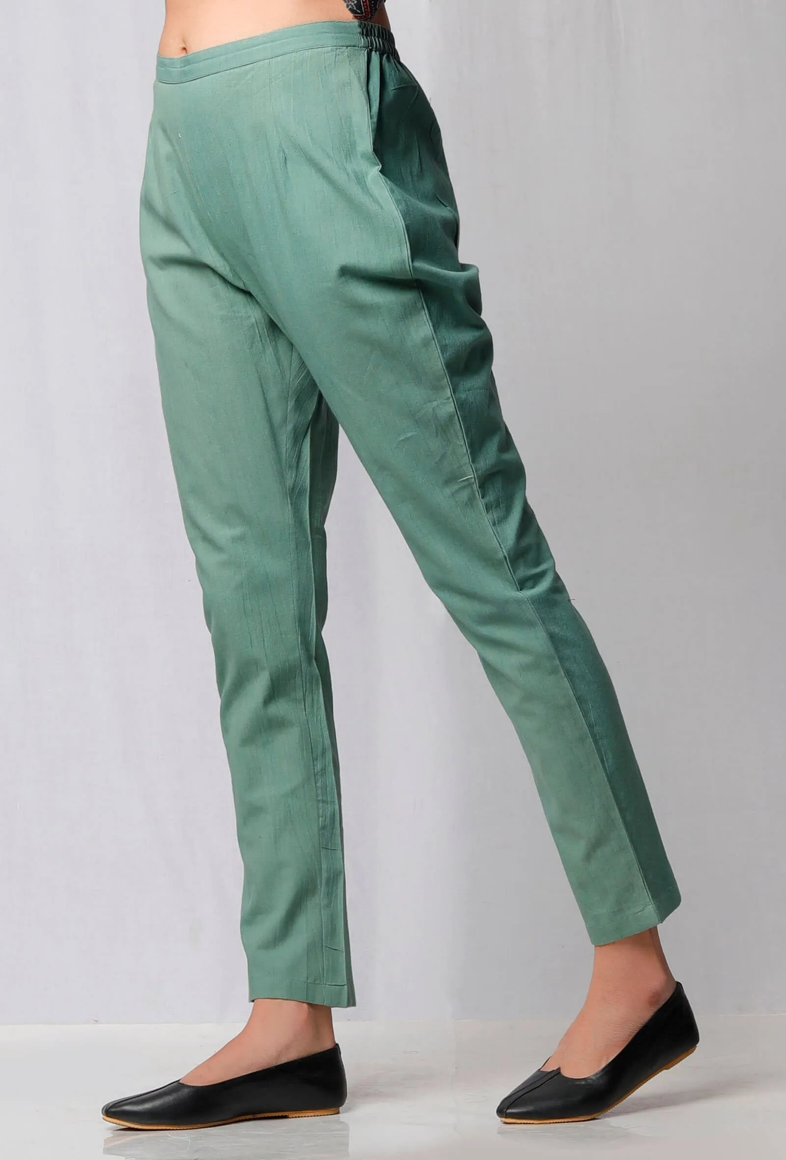 Light Sea Green Plain Pants