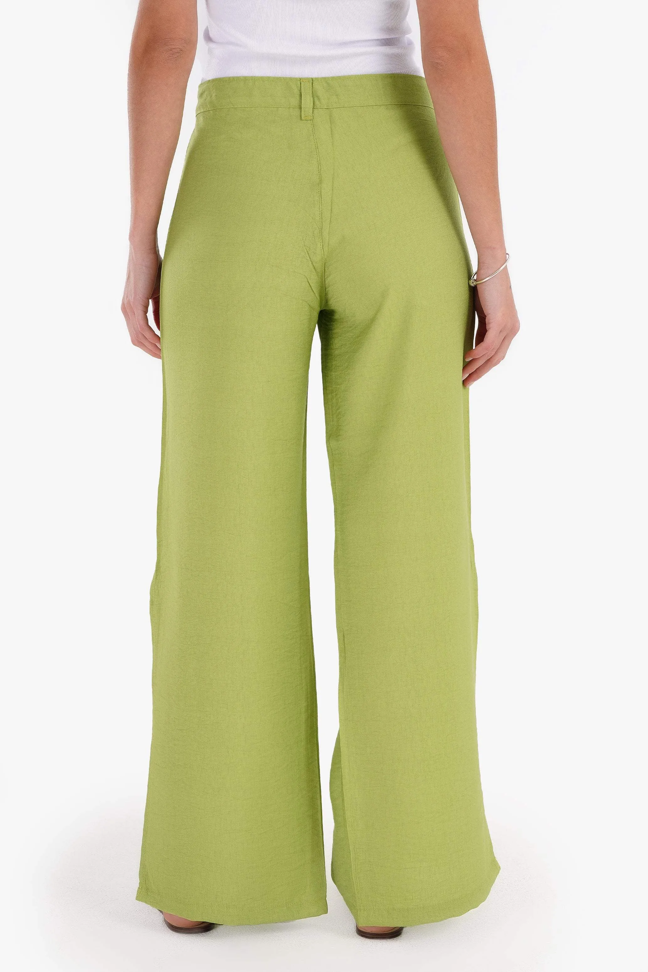 Linen Lounge Pants with Slits