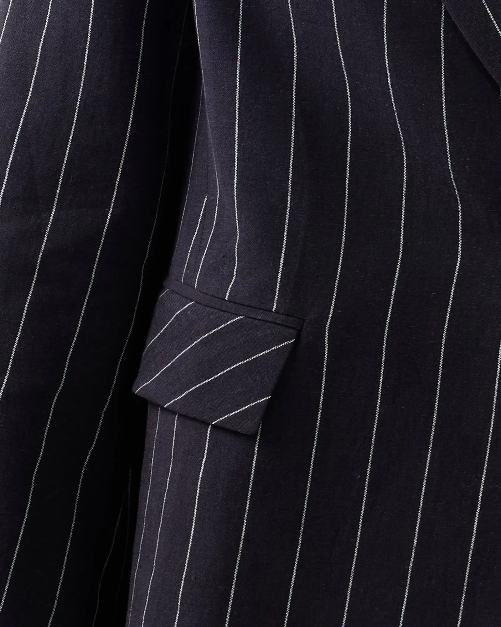 Love & Mercy Striped Blazer - Navy