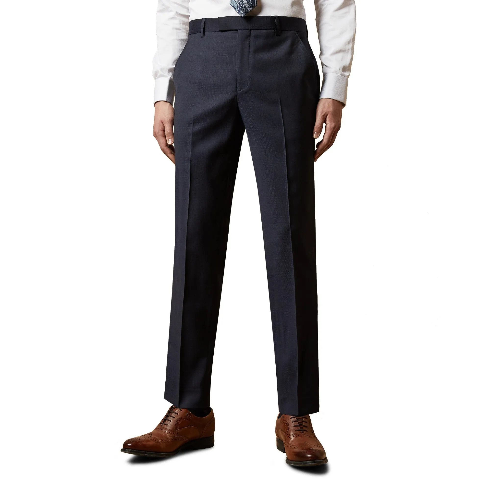 Men Mps-Walshyt-Pashion Check Trouser - Navy