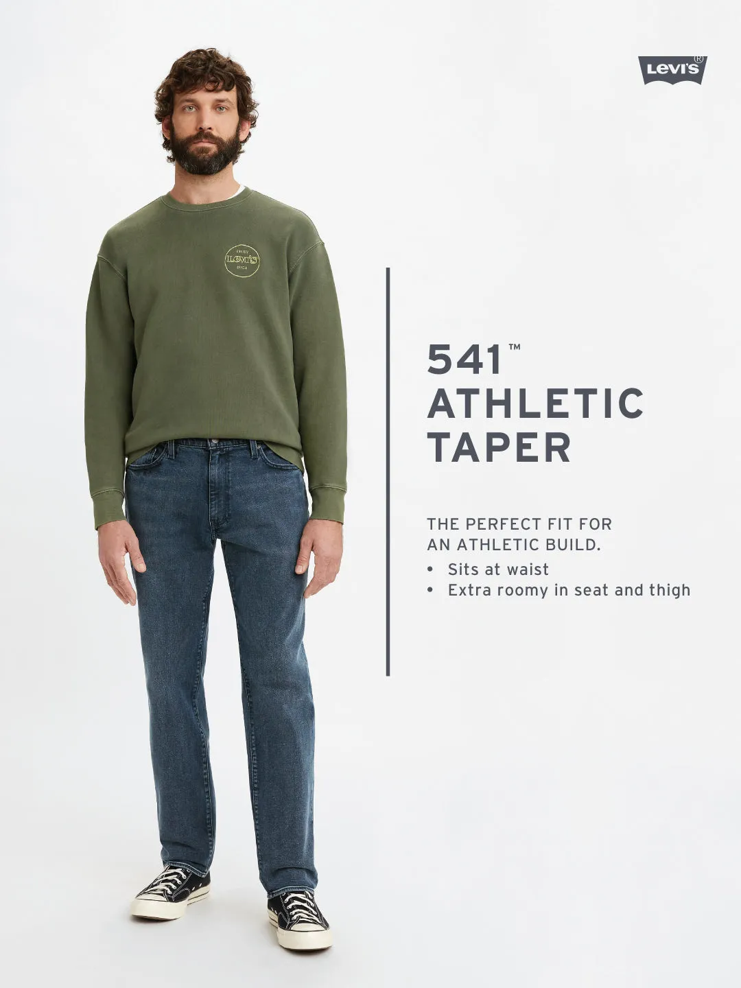 Men's 541 Tapered Fit Olive Jeans