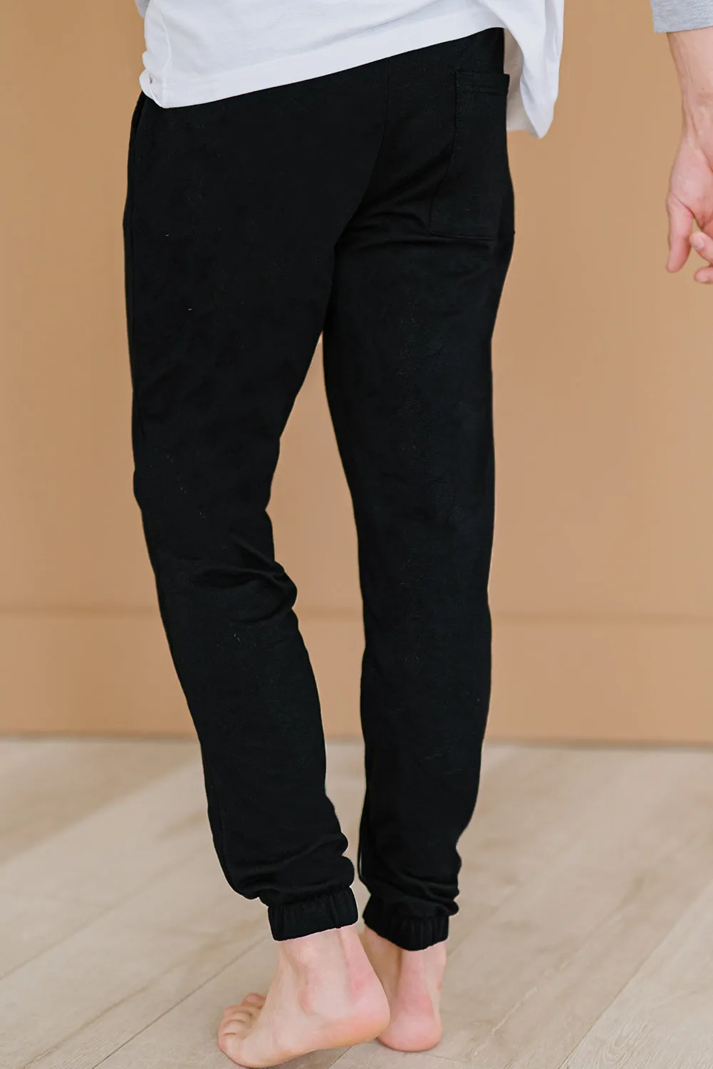 Men's Solid Color Drawstring Elastic Waist Joggers