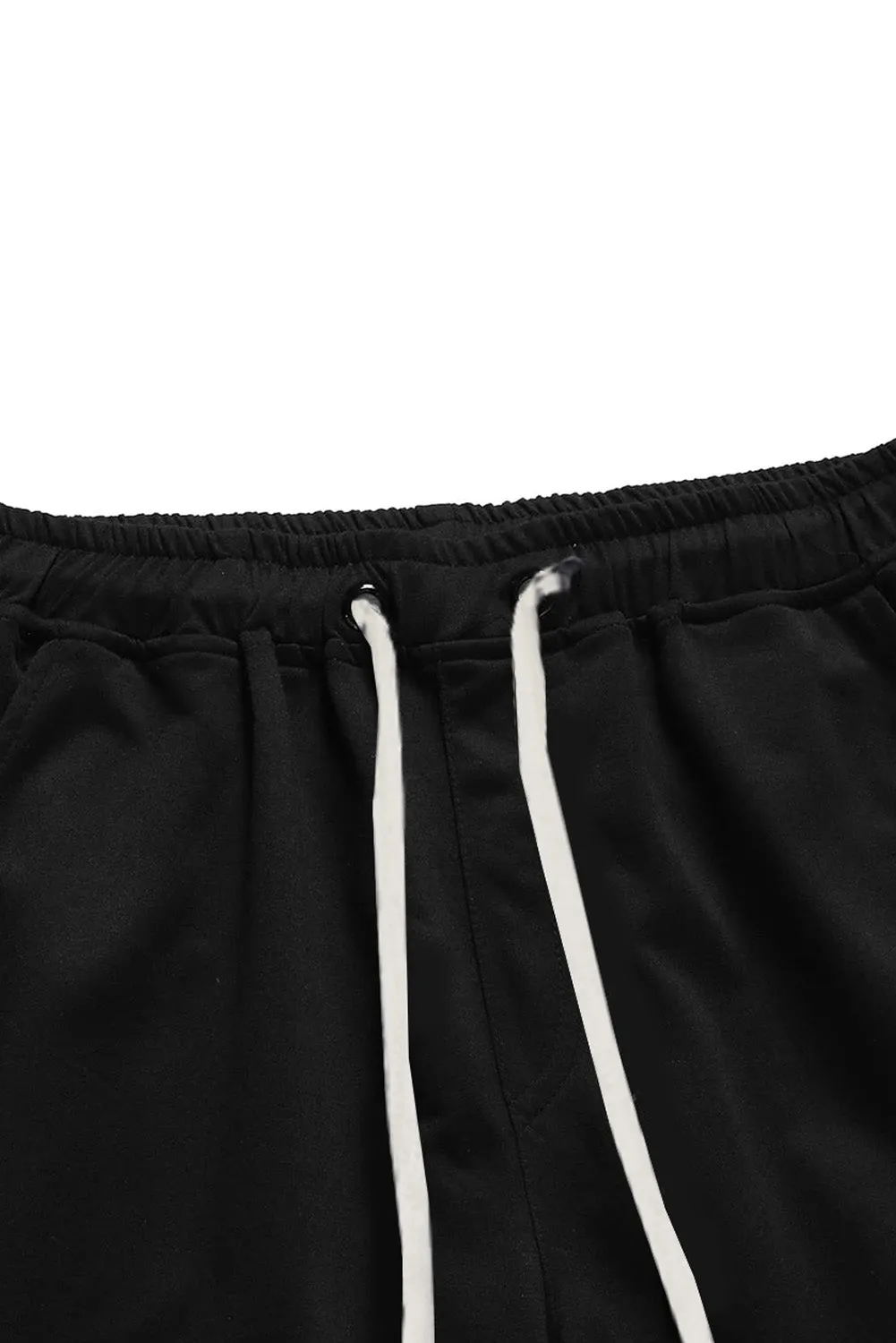 Men's Solid Color Drawstring Elastic Waist Joggers