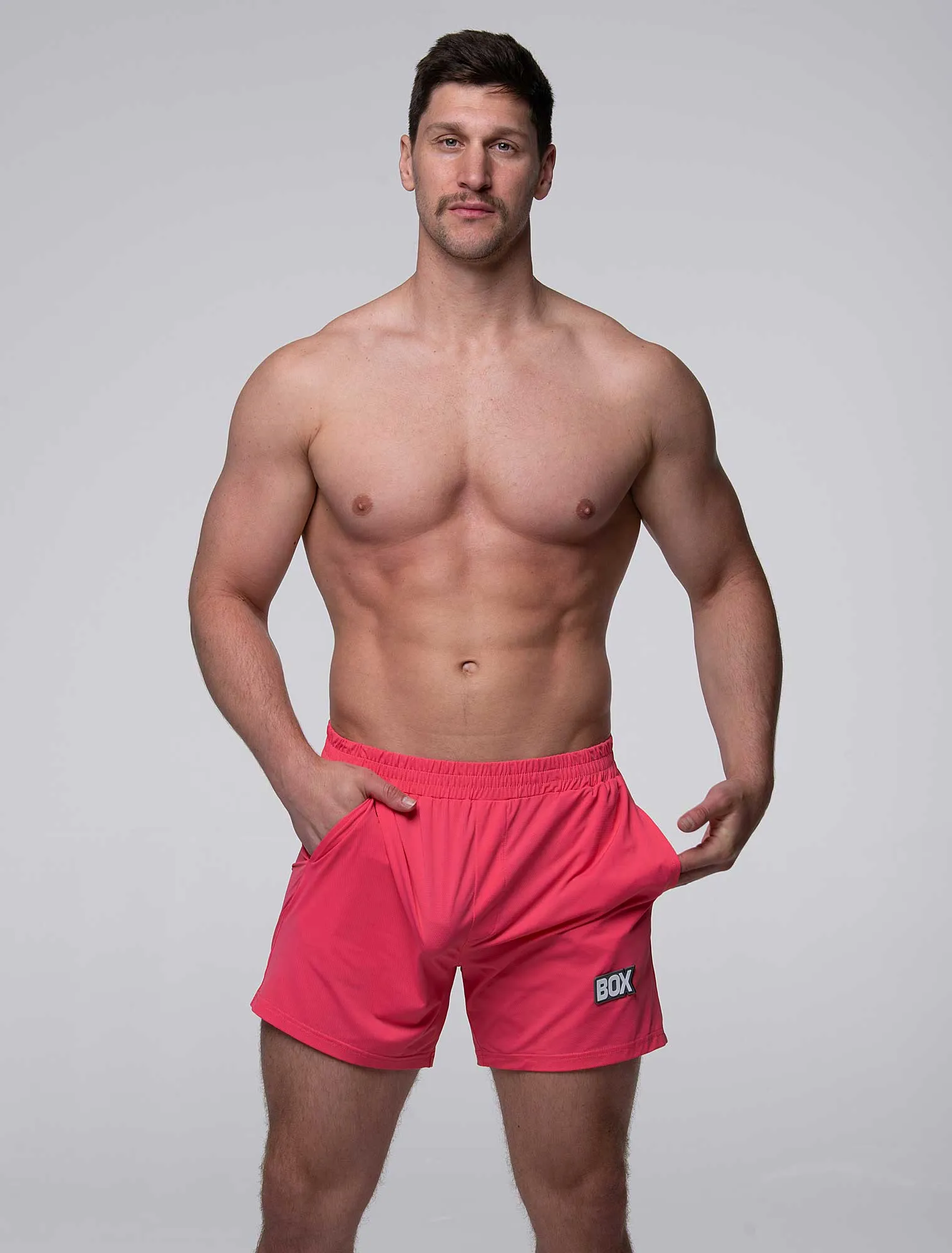 Mesh Football Shorts - Mascot Pink