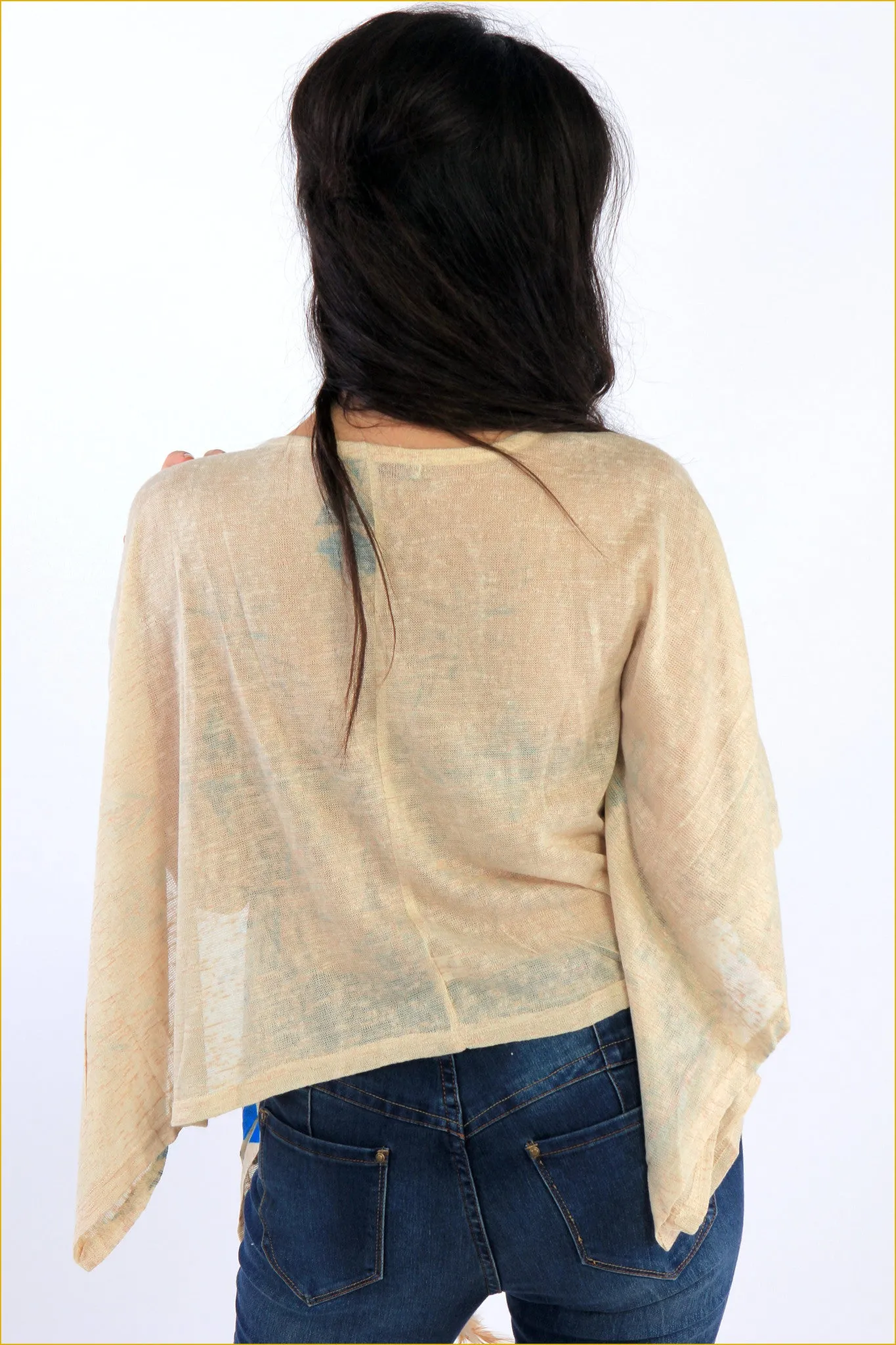 Navaho Top with Batwing Sleeve