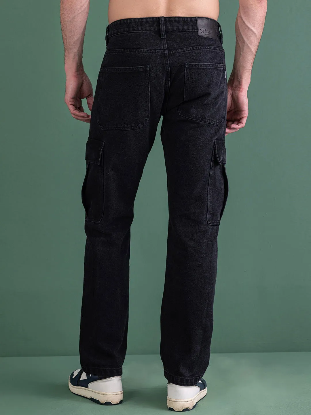 NEW CARGO DENIM BLACK