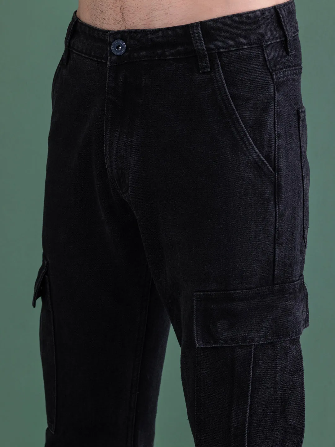 NEW CARGO DENIM BLACK