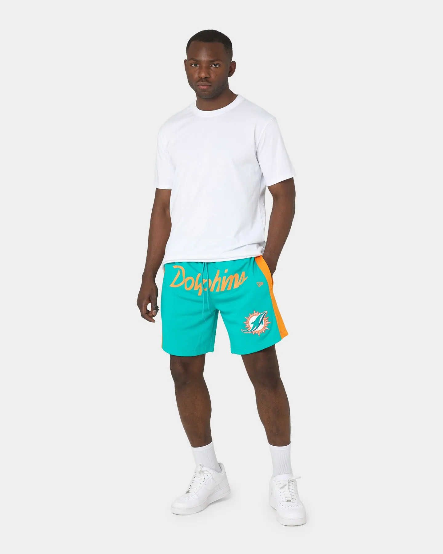 New Era Miami Dolphins Basketball Shorts Teal