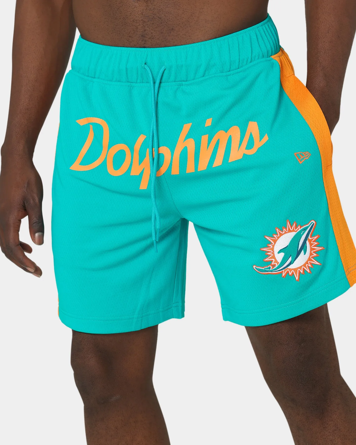 New Era Miami Dolphins Basketball Shorts Teal