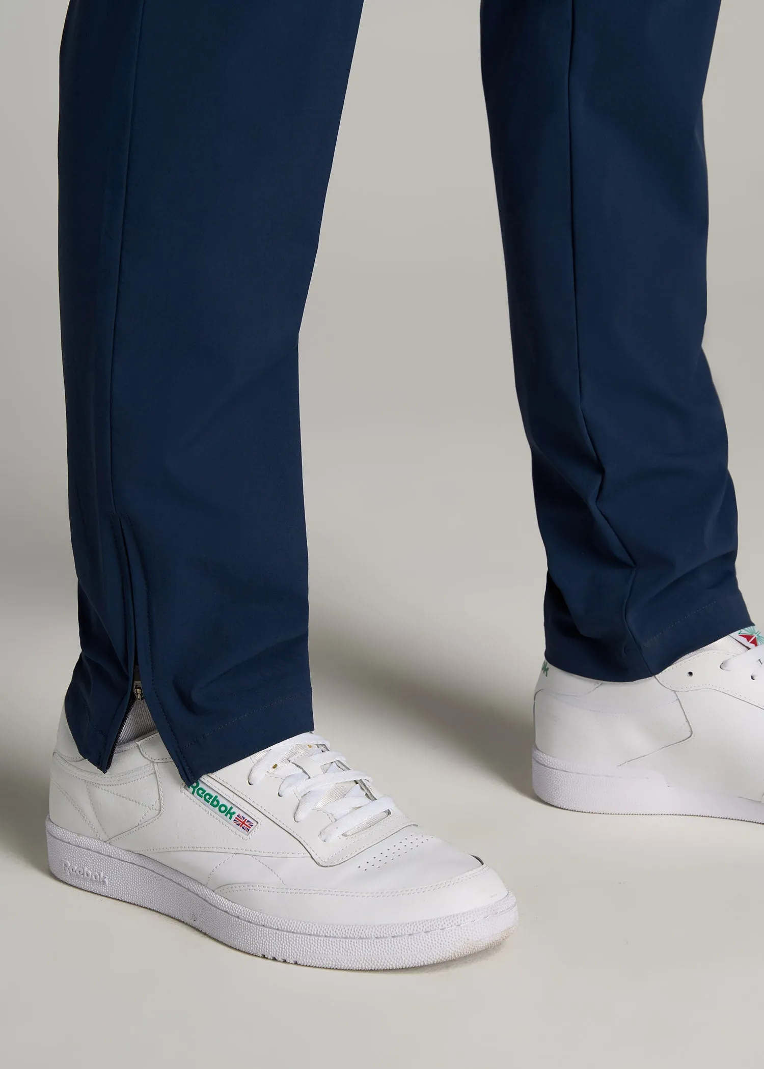 Performance TAPERED-FIT Chino Pants for Tall Men in Marine Navy