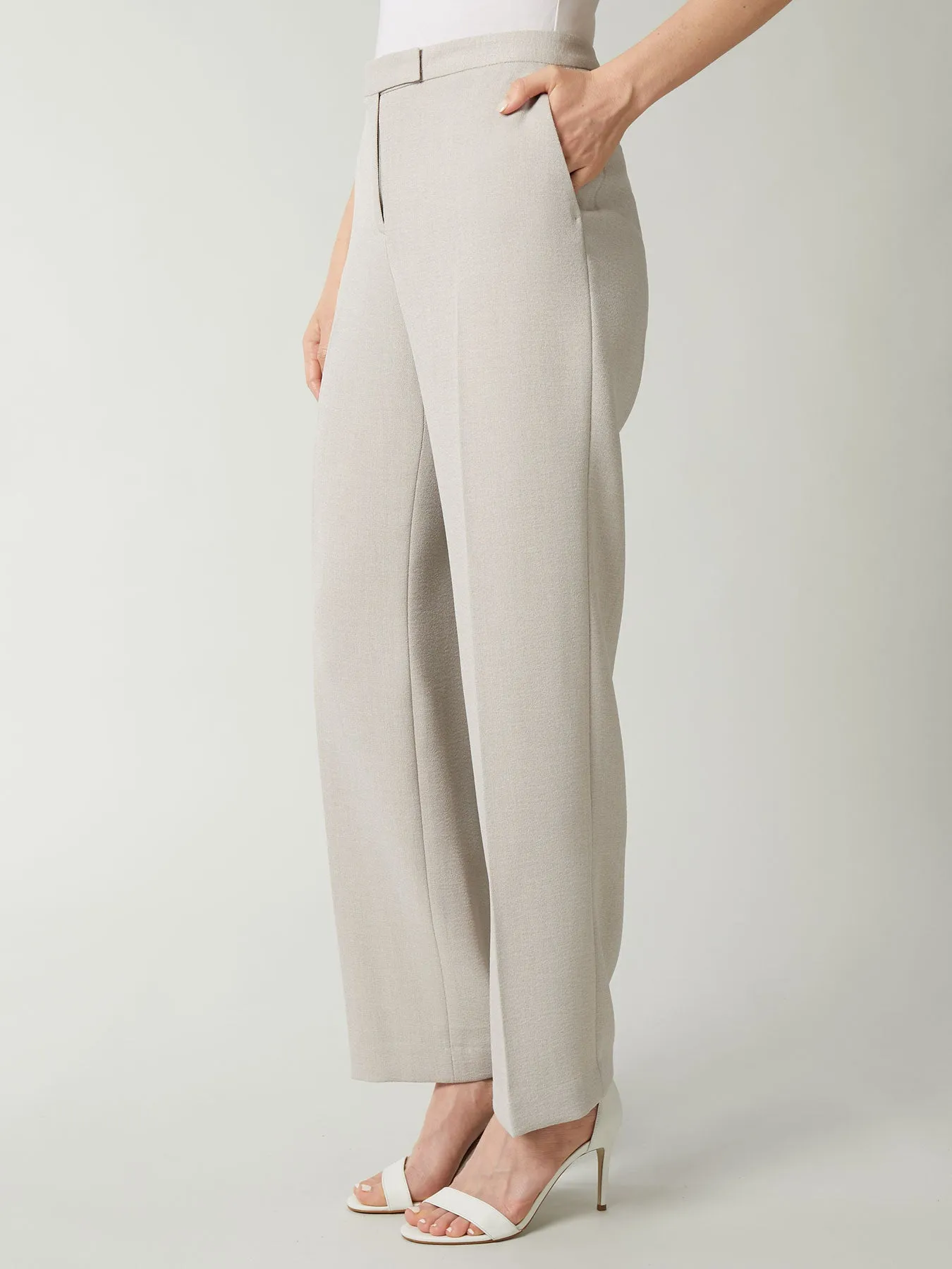 Petite Joan Pant, Iconic Pebble Crepe